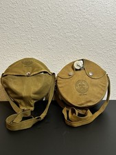 Vintage Boy Scouts of America BSA Camping Lot Aluminum Mess Kit & Canvas Canteen picture