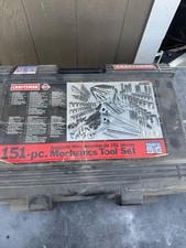 Sears Craftsman USA Nos 151pc Large Mechanics Tool Socket Set In Case 33151 90% picture