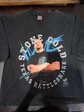 Vintage 1998 WWF T-Shirt Stone Cold Steve AustinTexas Rattlesnake Adult M/L picture