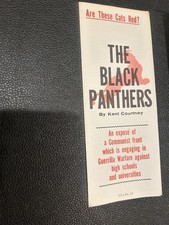 Vintage 1969 Black Panthers booklet ephemera propaganda Red communism VG Scarce picture