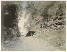 c.1880's PHOTO - JAPAN CUTTING BETWEEN KAMAKURA AND KANAZAWA picture