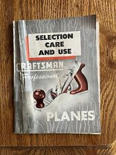 1951 Craftsman PLANES selection care and use Handbook illustrated Sears  picture