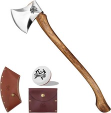32.6 Inch Professional Wood Splitting Axe, Wood Chopping Axe with Hickory Wood picture
