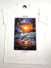 Vintage Disney Lassen Mickey Minnie Seaside Romance T Shirt USA NOS 19x28 picture
