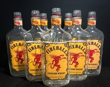 Fire Ball Whiskey Glass Liquor Bottles- 750ml (empty) ☄️BULK DISCOUNT ☄️ picture
