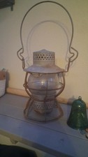 Adams & Westlake Railroad Lantern w/ Clear Glass Globe & Bail Handle picture