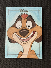 Topps 2019 Disney Sketch Timon WBI0197 1/1 Sketch Hard Signed RJ Tomasik picture