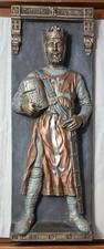 Vintage Marcus Designs 3D wall plaque King Richard I (Richard the Lionheart) picture