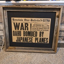 Honolulu Star-Bulletin Dec 7 1941 WW2 Newspaper Pearl Harbor Japanese Attack picture