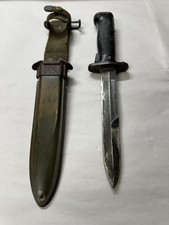 US M5 BAYONET Imperial  Tool Co. w/ M8 Sheath B M Co.Vtg  w/Leg Thong Hole picture
