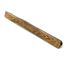 Vintage Hayward Etched Gold Tone Pin Bar picture