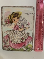Easter Decor VINTAGE STYLE Die Cut Cardboard 5 X 7” picture