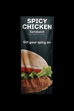 Wendy’s Spicy Chicken Sandwich Cloth Promo Banner Double Sided 6ft picture