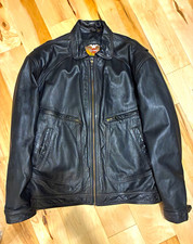 Harley-Davidson An American Legend Leather Jacket w/ Quilted Lining, Size L picture
