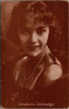 Constance Talmadge Silent Film Star RPPC Postcard EVANS L.A. Portrait 1910s picture
