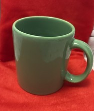 Waechtersbach Spain Coffee Mug Ceramic HTF Solid Light Green Christmas picture