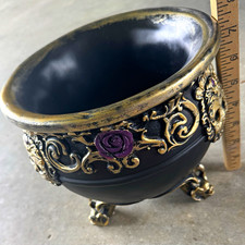 Discontinued, Michaels Ashland, Halloween Mystic, moon, bat foot cauldron deco picture