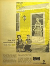 Rusco White Beauty Windows and Doors Cleveland Ohio Vintage Print Ad 1956 picture