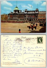 Vintage Trooping The Colour Postcard Horse Guards Parade London 1960s Posted picture
