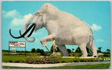 Barstow Florida 1960 Postcard Giant Mammoth Entrance Phosphate Valley Exposition picture