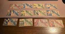 12x WWII 1943 Trenton Transport / Bus Passes Homefront Military theme picture
