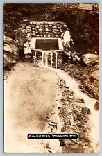 Big Springs Smugglers Notch. Vermont Real Photo Postcard RPPC picture