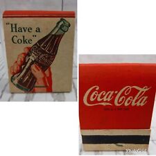 1 Vintage 1950's Coca Cola Matchbook Have A Coke UNUSED New Old Stock NOS Matche picture