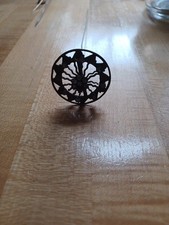 Ornate Metal Hatpin with Filigree Design and StonevAccents Beautiful 11 Inches picture