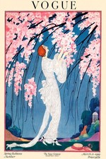 Vogue 1910 Spring Fashions Poster - Vintage Art Deco 24x36” Home Decor Art Print picture
