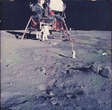 1969 Apollo 11 Buzz Aldrin Lunar Module AS11-40-5931 Kodak Color Photo Moon Rare picture