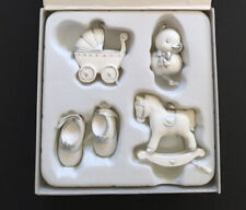 Hallmark Baby Christmas Ornaments-Baby’s First Christmas Porcelain Ornaments-NWT picture