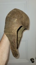 VINTAGE motorist Aviation LEATHER AVIATOR PILOTS HAT from 1920-30's Earhardt picture