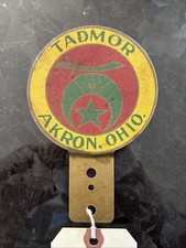 Vintage Shriners Tadmor License Plate Topper Akron, Ohio The Stenpho Company picture