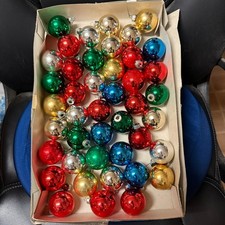 Lot of 42 Vintage Rauch Glass Christmas Ornaments 1.75