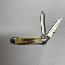 Vintage 1979 CASE XX STAINLESS USA 5207 SP SSP Centennial Stag Mini Trapper picture