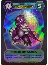 Bandai Digimon D-Tector Series 4 Holographic Trading Card Game Monodramon picture
