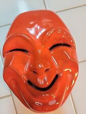 Rare Frankoma Pottery Tragic Comedy Face Mask Plaques Collectable picture