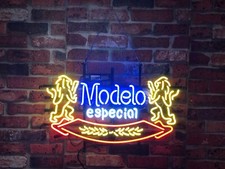 Modelo Especial Cerveza Neon Sign Lamp Light Party Man Cave Beer Club 24