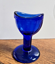 EYE WASH CUP COBALT BLUE ESTATE SALE FIND 2.5