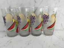 Set Of 4 Dartington Designs Frosted Fruit Glasses picture