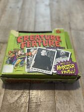 Vintage 1973 Creature Feature You'll Die Laughing Trading Cards Topps & Box picture