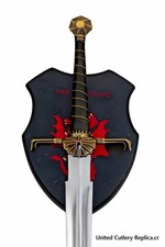 Cosplay Thrones Game Dragon Family Black Fire Sword Valyrian Steel Sword picture
