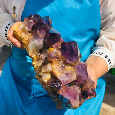 6.02LB Natural Amethyst quartz cluster crystal specimen mineral point Healing picture