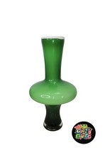 Vintage Itailan Lime Cased Green Vase Midcentury Modern 13.5