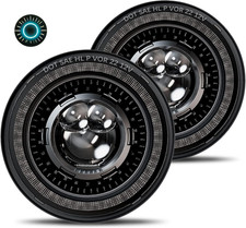 New 1000% Bright Anti-Glare 7 Inch Led Headlights round Compatible with Jeep Wra picture
