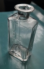 Pontil Age Bottle 1860s Floriline Flint Glass Very Crude NY City Amazing picture