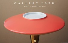 DAZOR MID CENTURY MODERN SAUCER TABLE LAMP ATOMIC BOHO 60'S 50'S CORAL UFO VTG picture