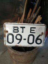 Xxl primitive old enamelled registration sign plate tractor relief original picture