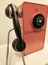 1950s LM ERICSSON PUBLIC TELEPHONE COIN OPERATED ORANGE. 12
