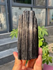 586g Rough Natural Black Tourmaline Quartz Crystal Mineral Specimen Healing picture